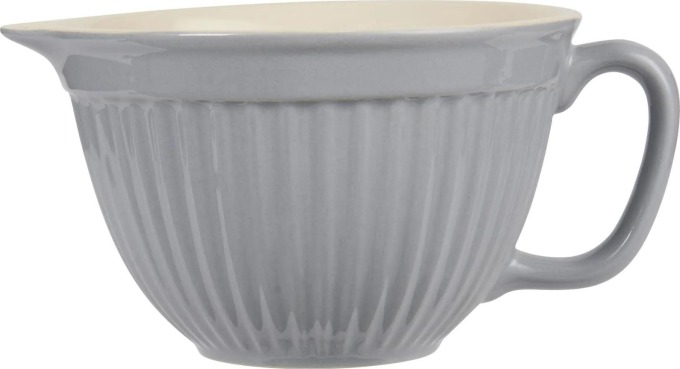 IB LAURSEN Mísa na těsto Mynte French Grey, šedá barva, keramika