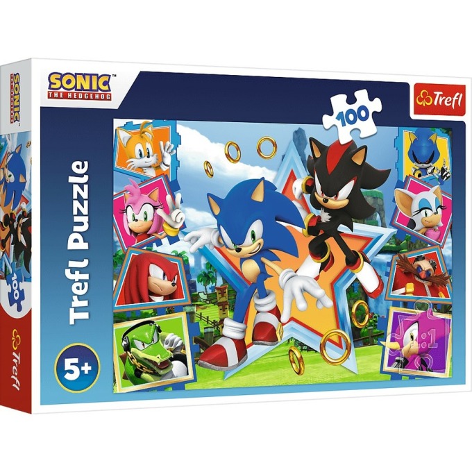 Trefl Puzzle Sonic Seznamte se s ježkem, 100 dílků