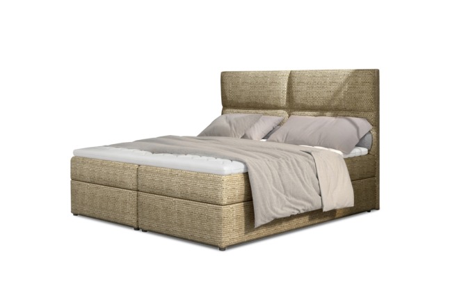 Boxspring PILANSI 02 180x200, hnědá látka