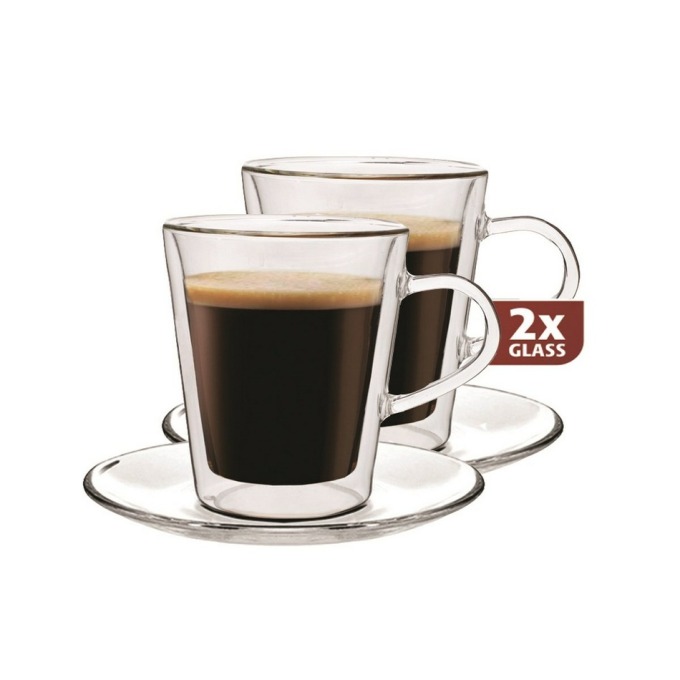 Maxxo "Lungo" 2dílná sada termo sklenic, 220 ml