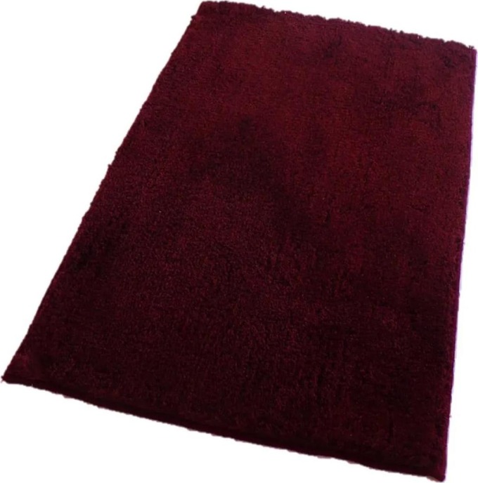 ROUTNER Koupelnová předložka COTTON Bordo - Bordo / 60 x 100 cm