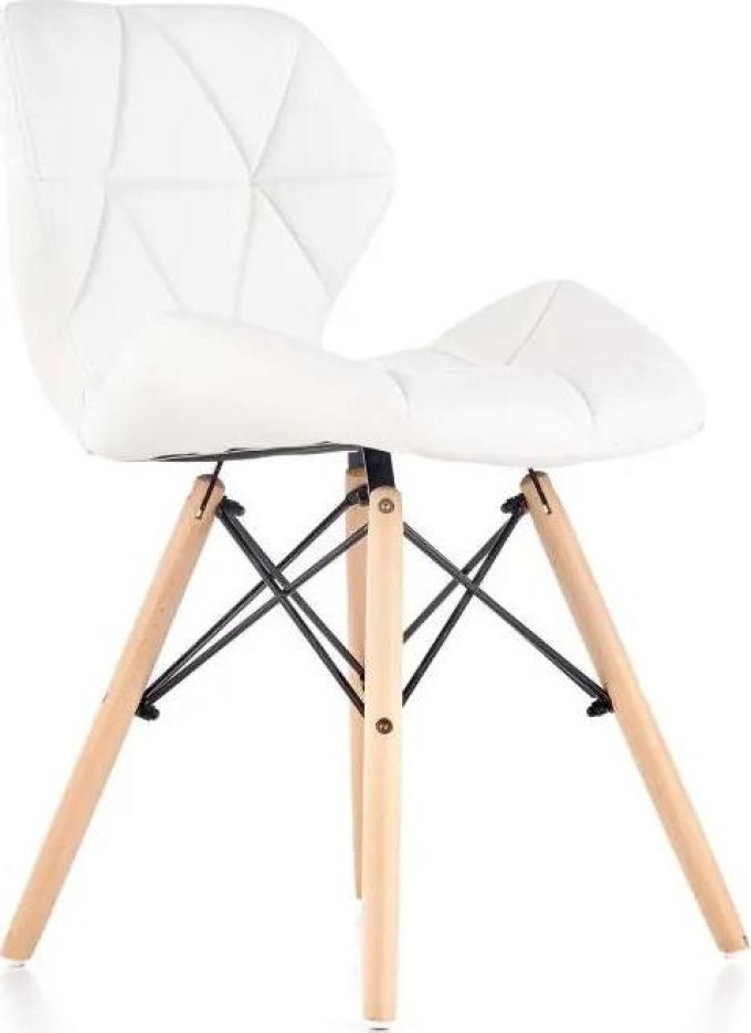 Jídelní židle Alwyn, bílá / buk
