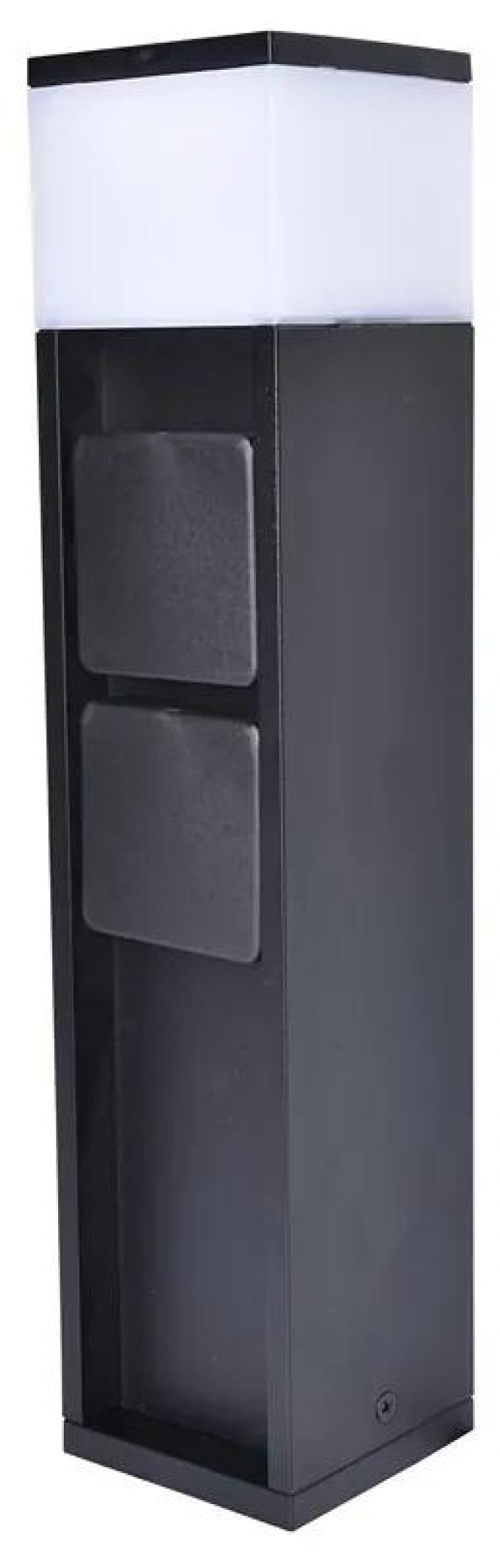 Lutec 7202201012 LED zahradní zásuvkový sloupek Mains 1x11 | 750lm | 3000K | IP44 - typ Schuko, inteligentní, černá