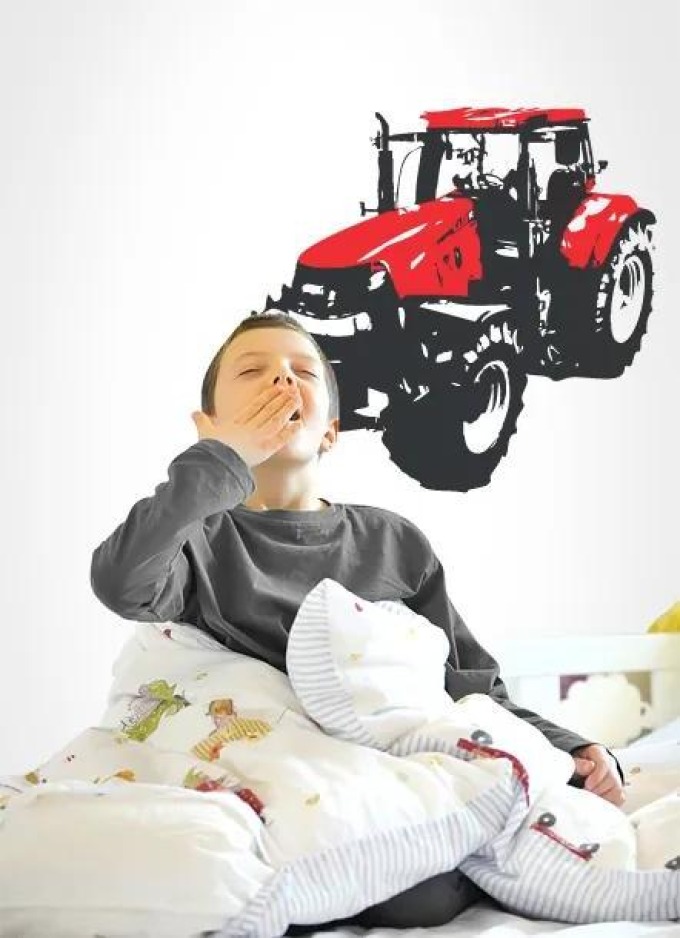 Traktor - samolepka na zeď