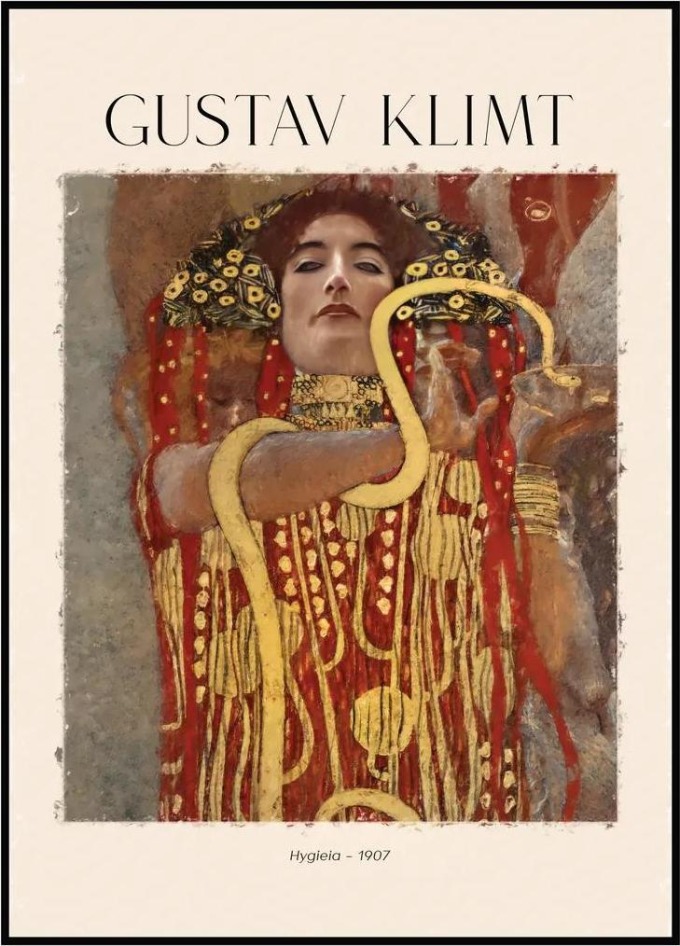 Gustav Klimt - Hygieia A4 (21 x 29,7 cm)