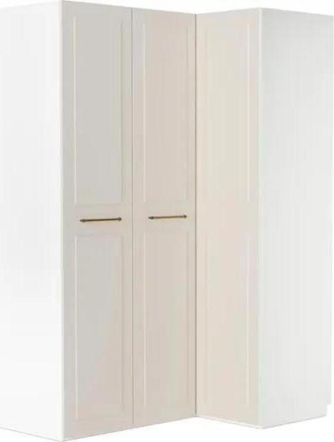 Modulární rohová šatní skříň Charlotte, Š 165 cm, více variant