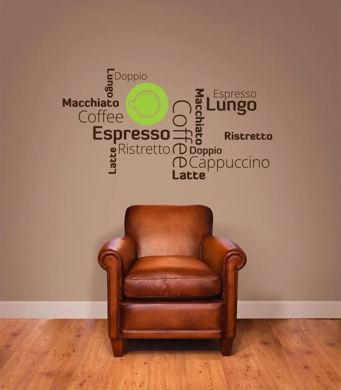 Coffee mix - samolepka na zeď