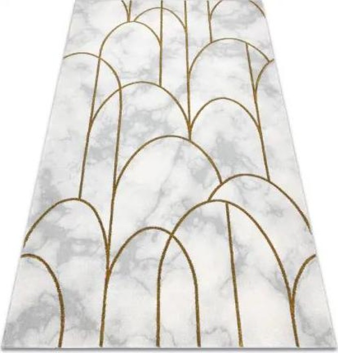 koberec EMERALD výhradní 1016 glamour, stylový art deco, mramor krém velikost 140x190 cm | krásné koberce cz