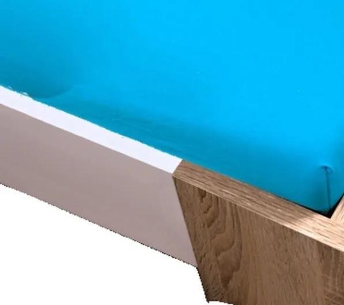 Prostěradlo jersey tyrkysová TiaHome - 120x200cm