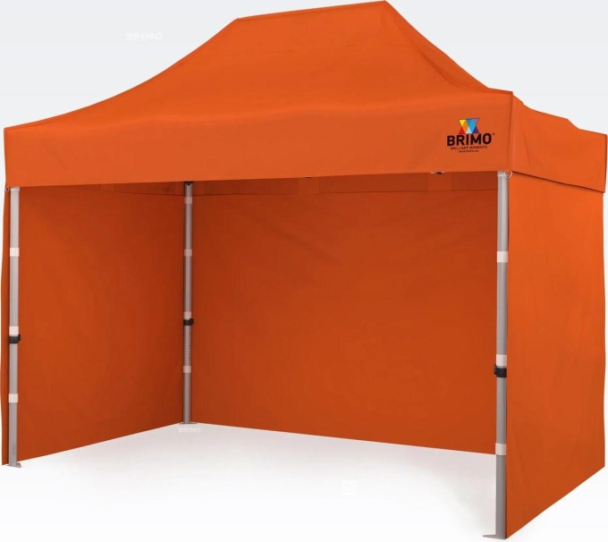 BRIMO Zahradní stan 2x3m - s 3 stěnami - Oranžová E. Alu