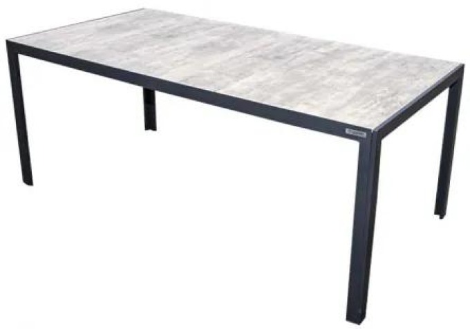 Hliníkový zahradní stůl 180x90x74 cm - BERGAMO