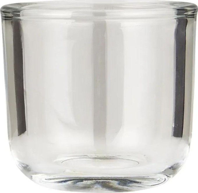 IB LAURSEN Skleněná váza Thick Edge 7,5 cm, čirá barva, sklo