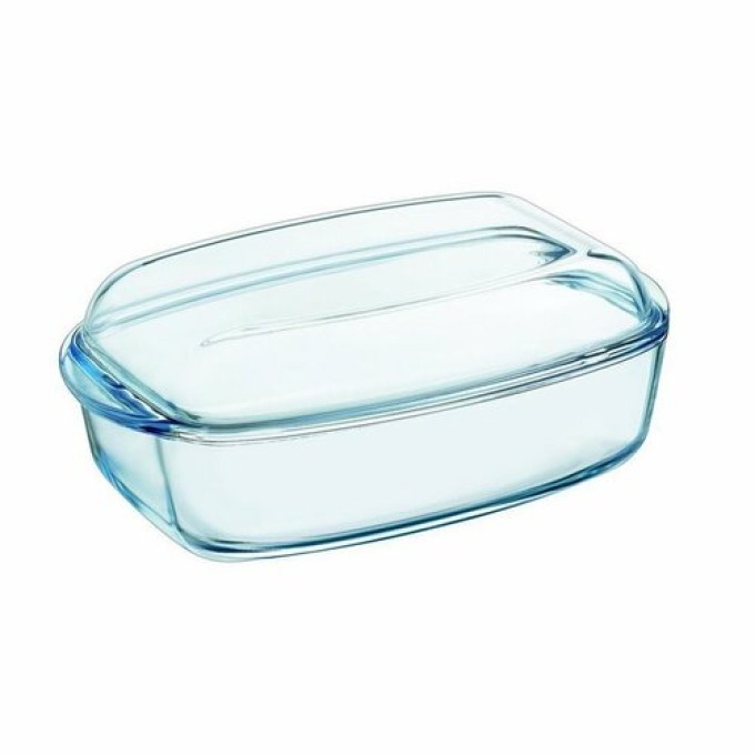 Pyrex Skleněná zapékací mísa s víkem, 4,5 l