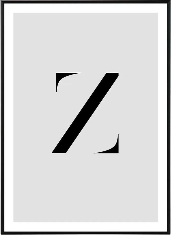 Letter Z - 50x70 cm Obraz