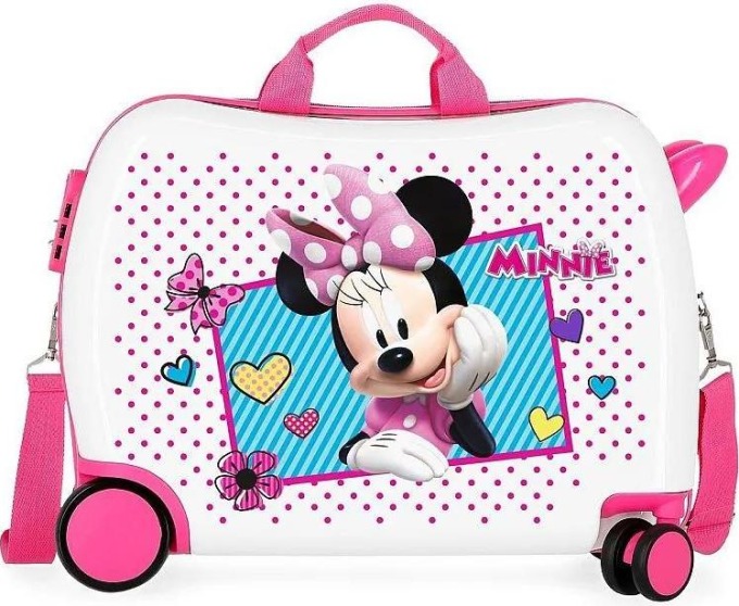 JOUMMABAGS Dětský kufřík na kolečkách Minnie Joy MAXI ABS plast 34 l