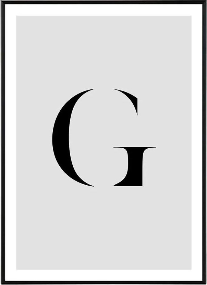 Letter G - 50x70 cm Obraz