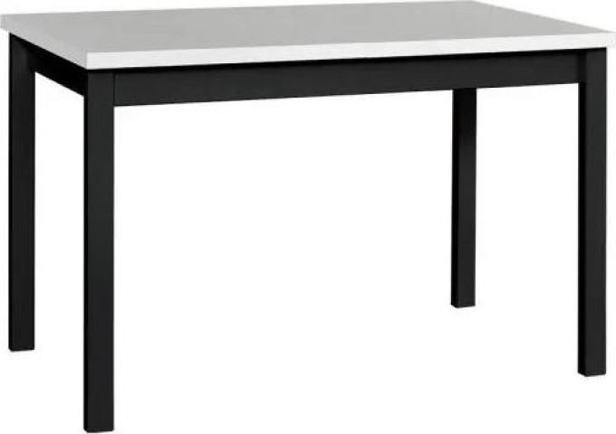 Rozkládací stůl Diesel 80 x 120/150 I, Barva dřeva: bílá-L, Barvy nožiček: černá