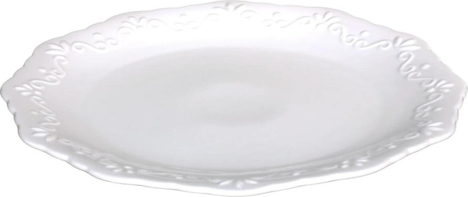 Chic Antique Porcelánový talíř Provence 27 cm, bílá barva, porcelán