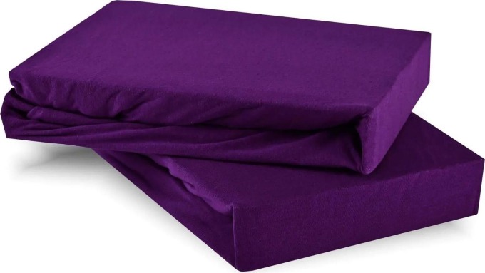 Prostěradlo fialové jersey EMI: Dětské prostěradlo 60x120