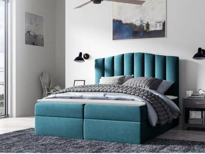 Kontinentální postel Beatriz, Rozměr postele: 160x200, Barva:: Casablanca 2313