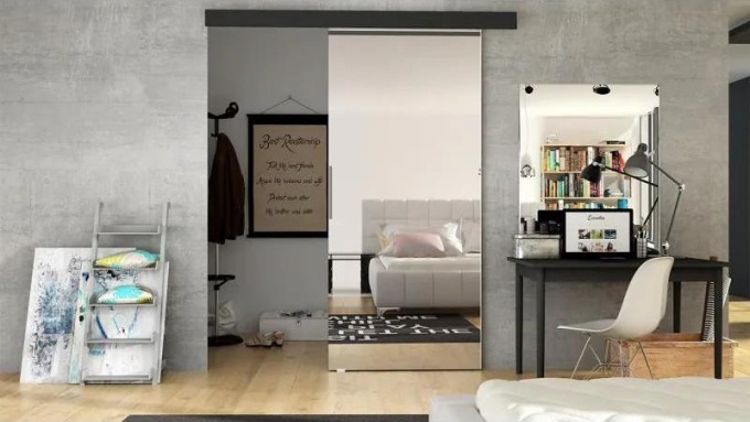 Posuvné dveře Rubi 70 II, Barva: černá