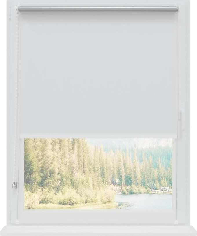 Termoizolační roleta neinvazivní White Silver 34x220 cm - Roleta s tepelnou vrstvou pro úplné zatemnění místnosti a snížení teploty