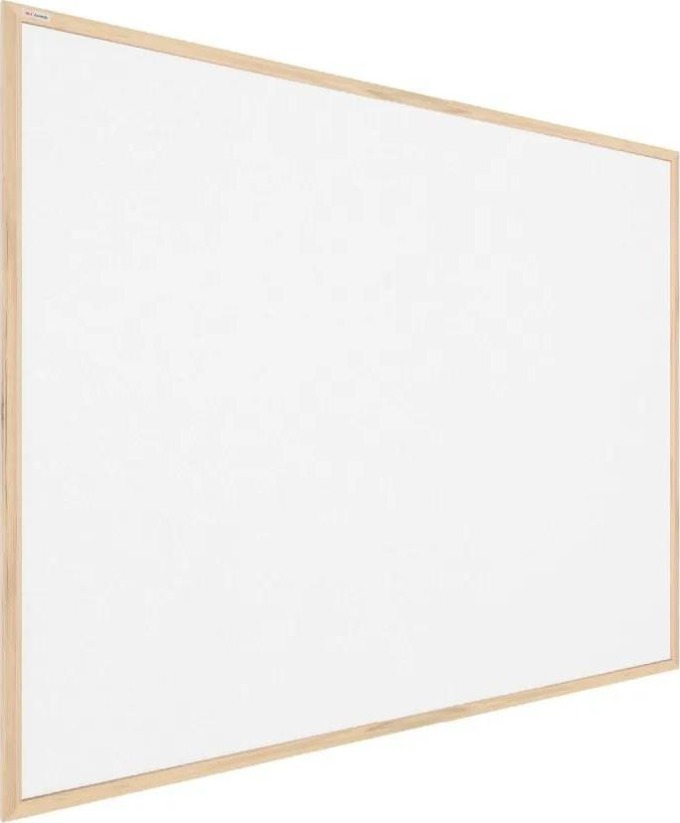 Allboards, korková tabule v dřevěném rámu 100x80 cm- BÍLÁ,TKWHITE108D