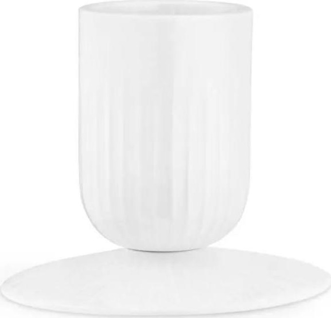 KÄHLER Porcelánový svícen Hammershøi White 10,5 cm, bílá barva, porcelán