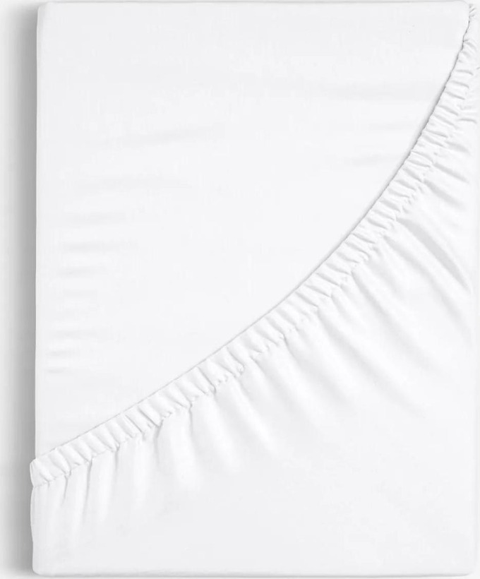 Goldea bavlněné napínací prostěradlo - bílé 200 x 200 cm