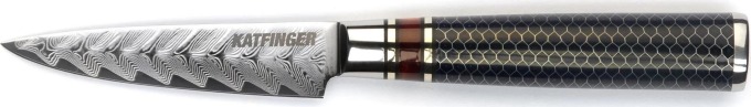 KATFINGER | Damaškový nůž na zeleninu 3,5" (9cm) | Resin | KF307