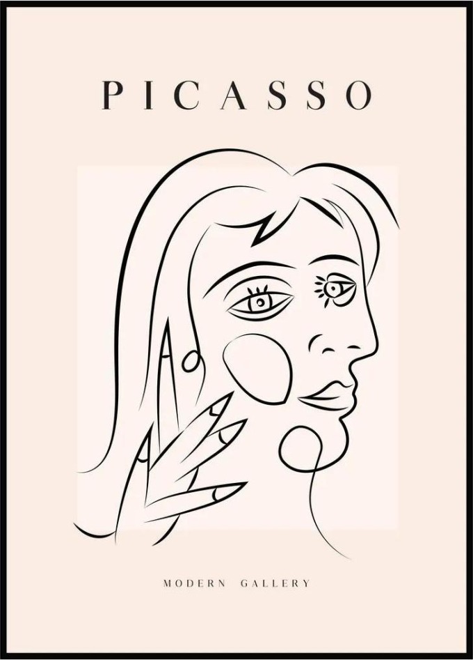 Pablo Picasso - Dáma 30 x 40 cm