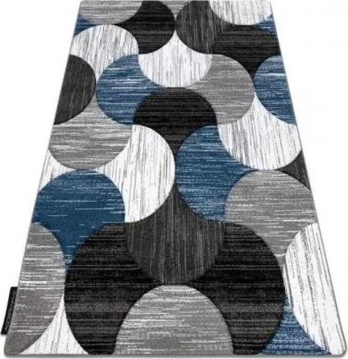 koberec ALTER Geo mušle modrý velikost 180x270 cm | krásné koberce cz