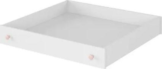 Zásuvka do postele Luna LN09, Barva: bílá / bílá + růžová