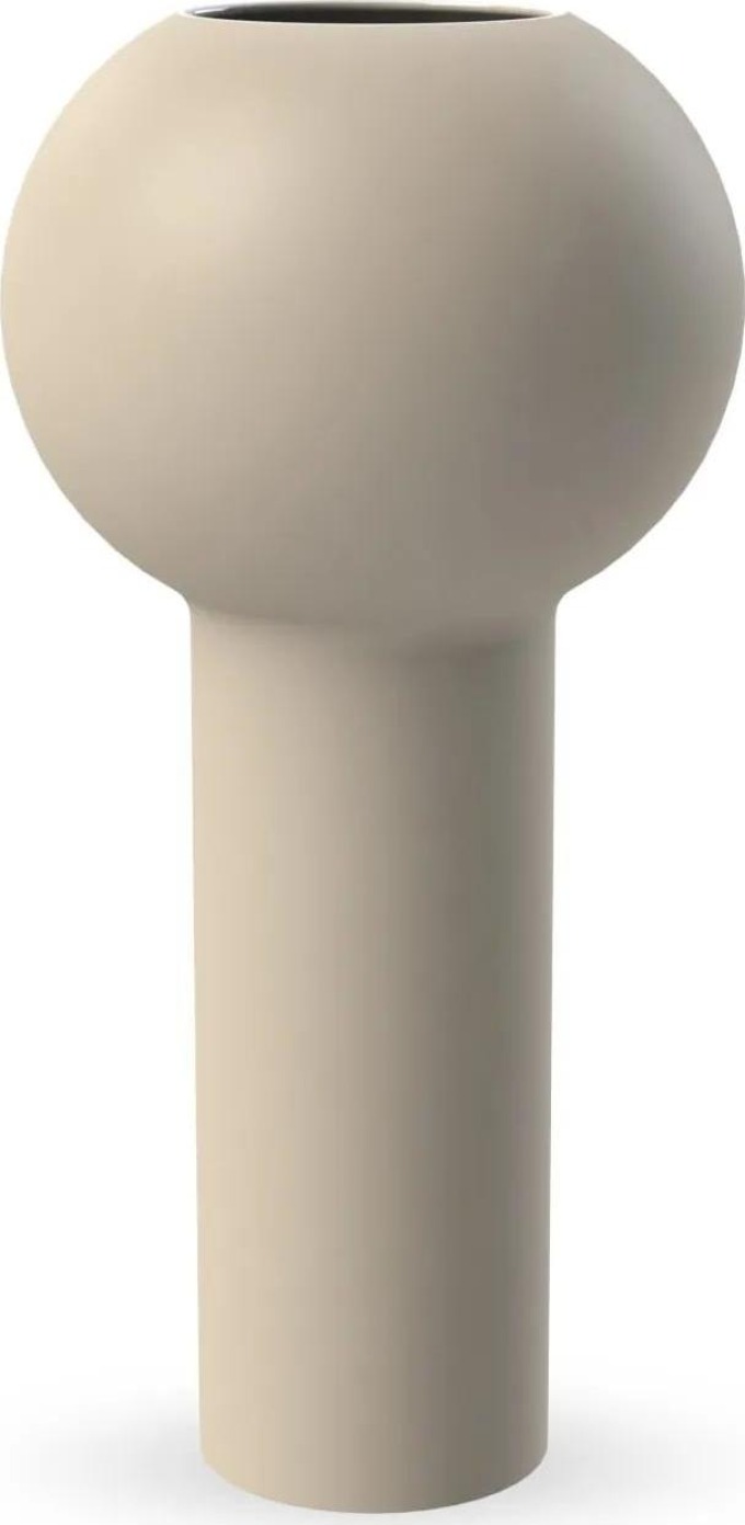 COOEE Design Keramická váza Pillar Sand 24 cm, krémová barva, keramika
