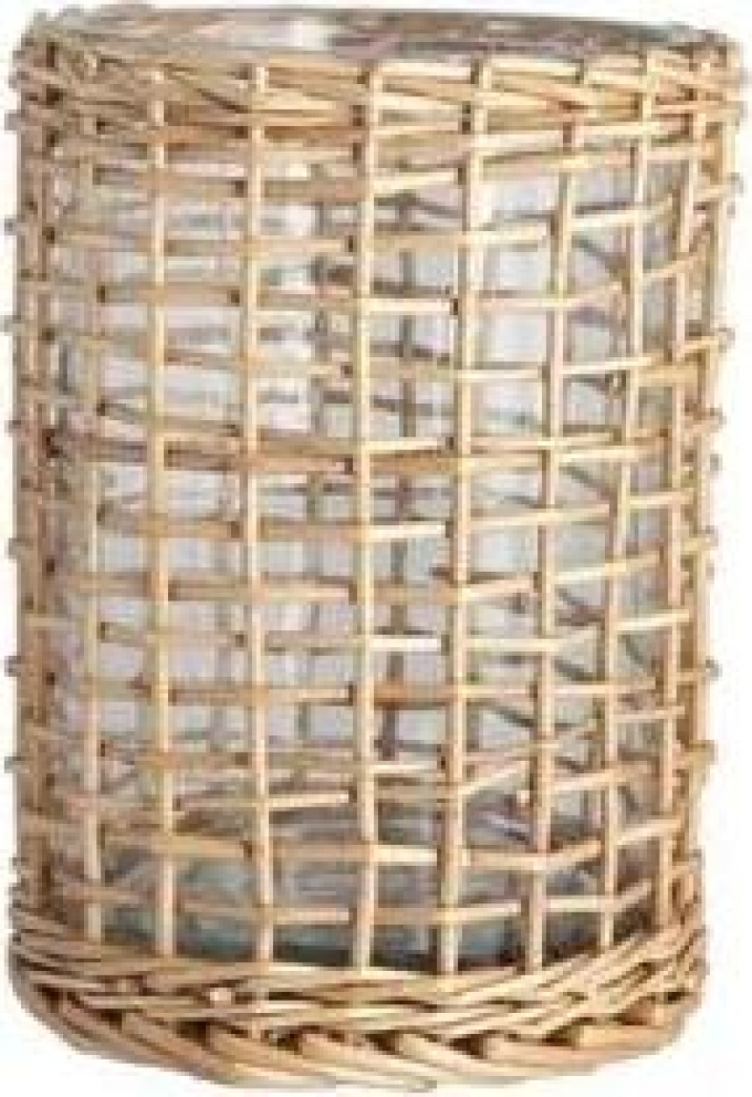 Lucerna Grusvik Glass Rattan 23 cm Storefactory Scandinavia