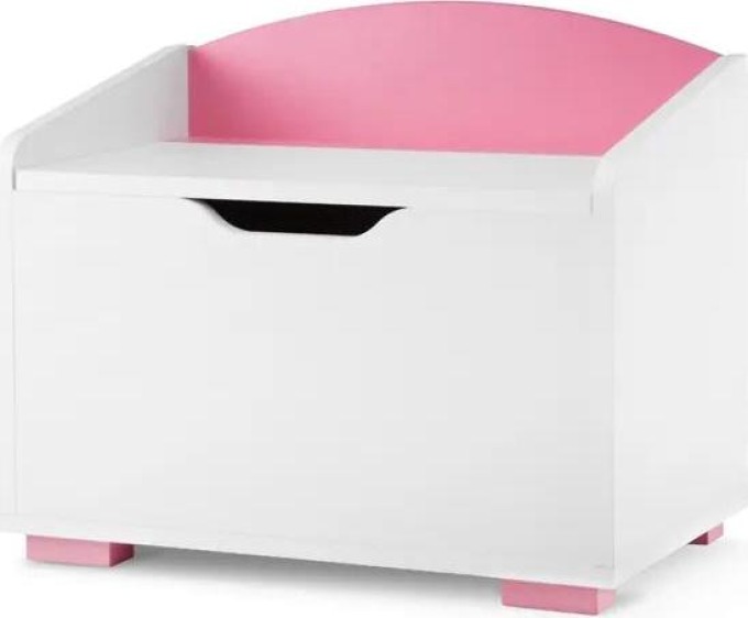 Vingo Velký dětský úložný box – růžový, 60 x 35 cm
