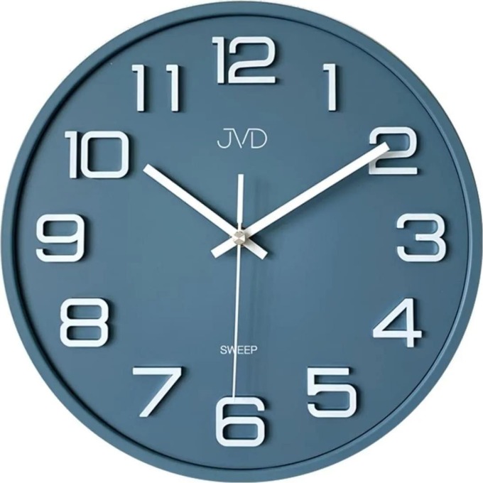 Designové nástěnné hodiny JVD HX2472.4 modré