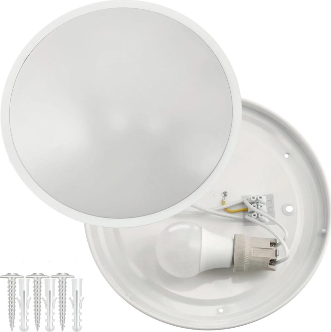 ECO LIGHT Kulaté LED stropní svítidlo - 2xE27 - bílé