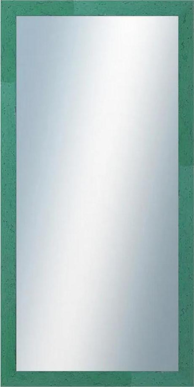 DANTIK - Zarámované zrcadlo - rozměr s rámem cca 50x100 cm z lišty RETRO zelená (2535)