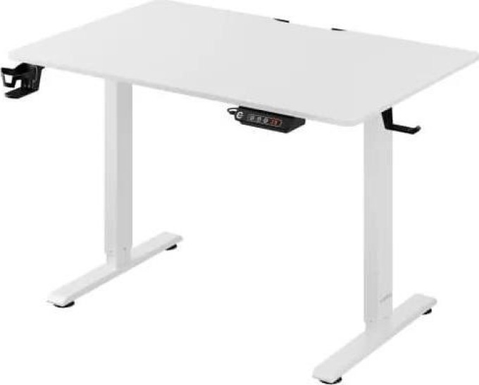 Deuba Výškově nastavitelný kancelářský stůl bílý - 110x60x118 cm