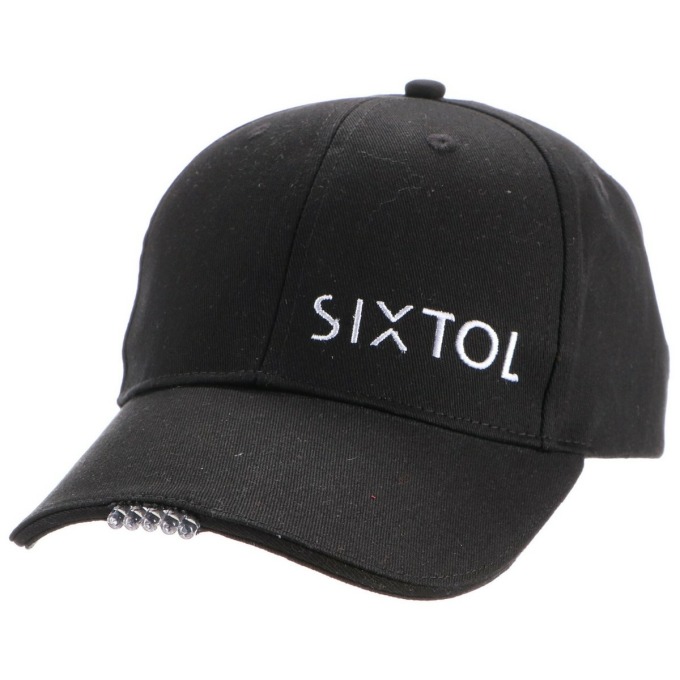 Sixtol Kšiltovka s LED světlem B-CAP 25lm, USB, uni, černá