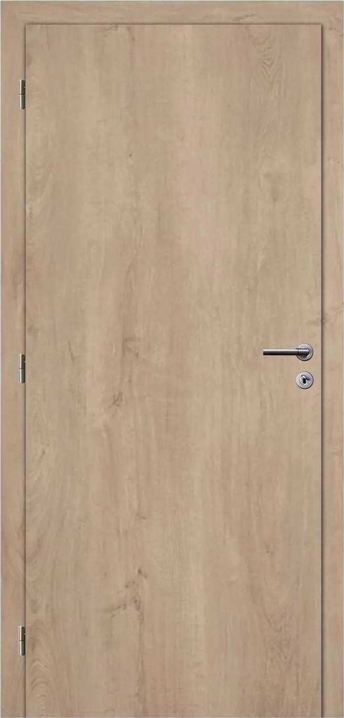Solodoor Protipožární dveře 90 L, 920 × 1970 mm, fólie, levé, dub Western, plné
