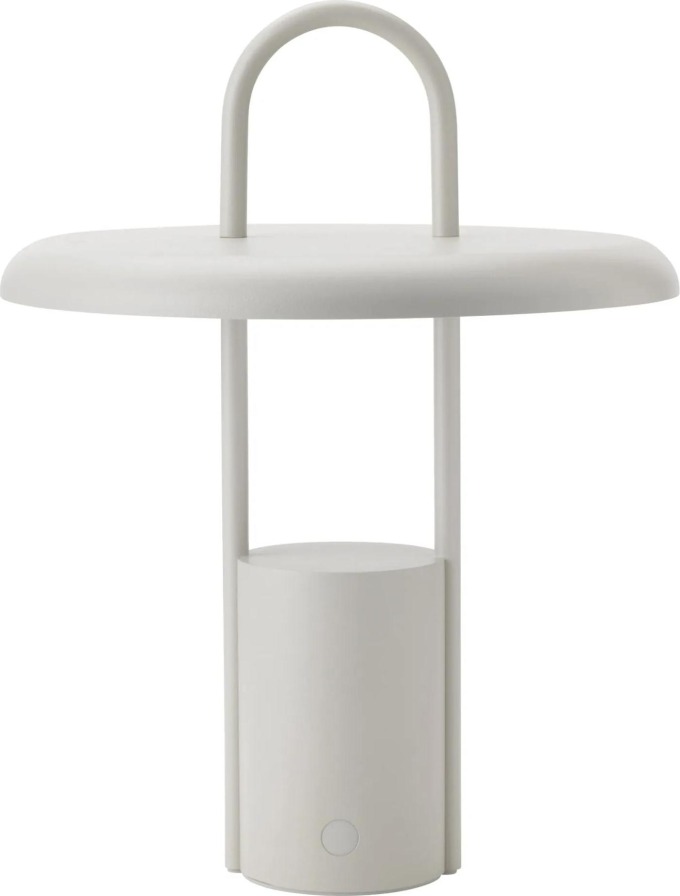 Stelton Přenosná LED lampa Pier Sand, krémová barva, kov