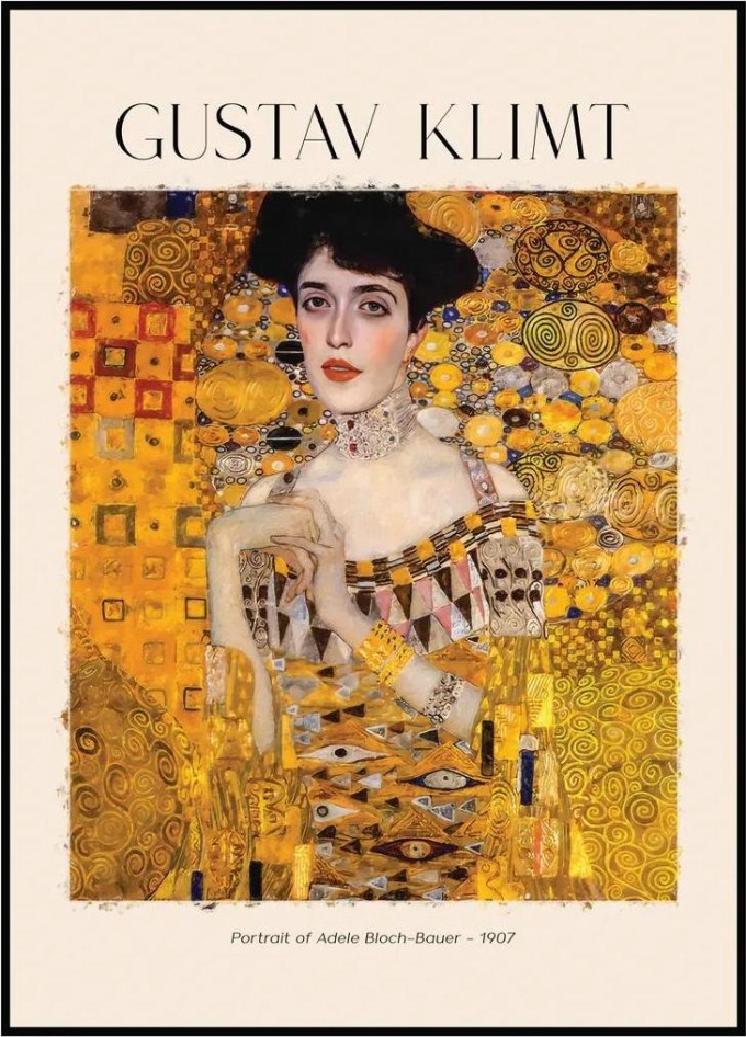 Gustav Klimt - Portrét Adele Bloch Baurer 30 x 40 cm