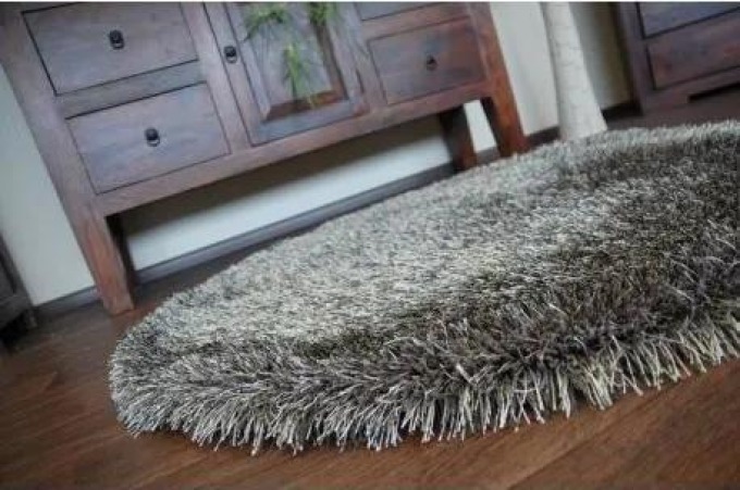 Kusový Kulatý koberec LOVE SHAGGY model 93600 taupe velikost kruh 120 cm | krásné koberce cz