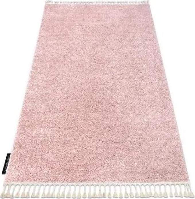 koberec BERBER 9000, růžový střapce, Maroko Shaggy velikost 140x190 cm | krásné koberce cz