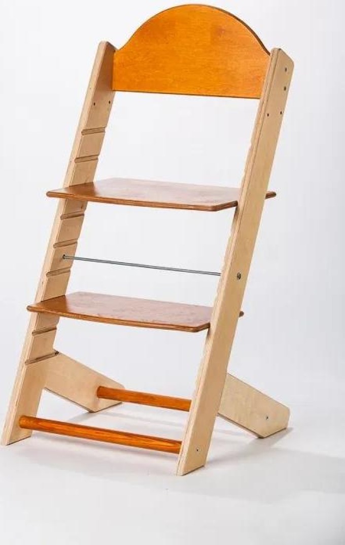 Lucas Wood Style rostoucí židle MIXLE - přírodní/mahagon rostoucí židle MIXLE: bez motivu
