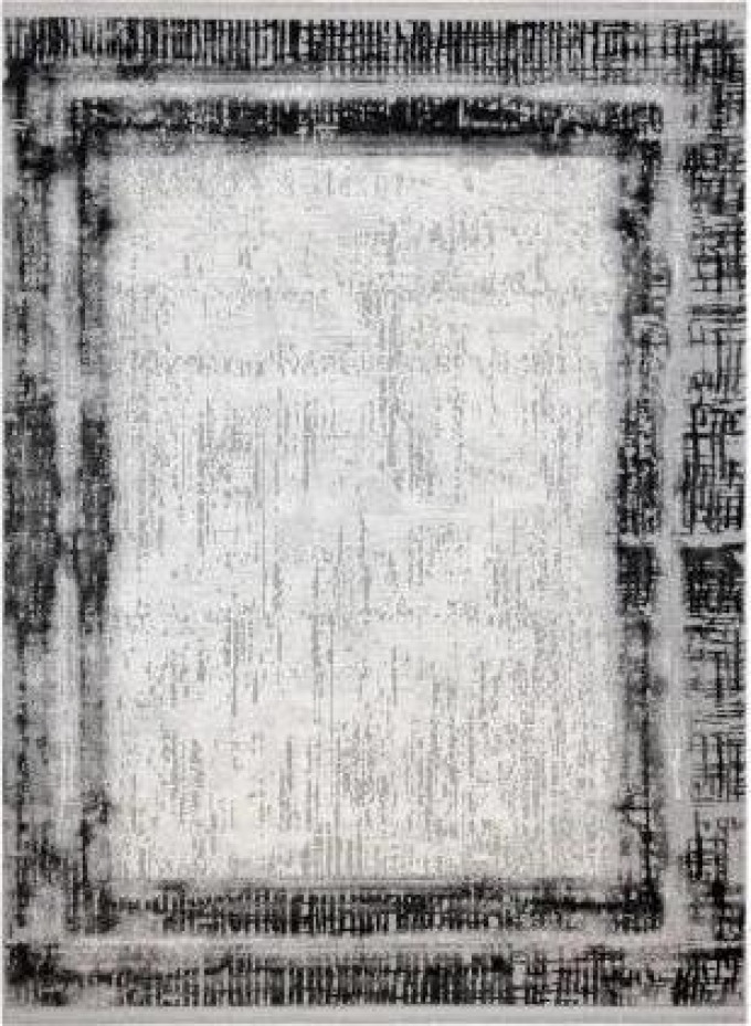 Moderní koberec TULS strukturální, střapce 51235 Vintage, rám antracit velikost 120x170 cm | krásné koberce cz