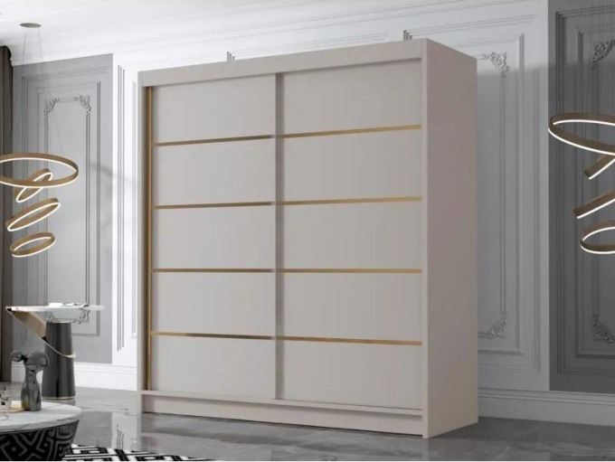 Šatní skříň Bretoka IV 180, Barva: kašmír