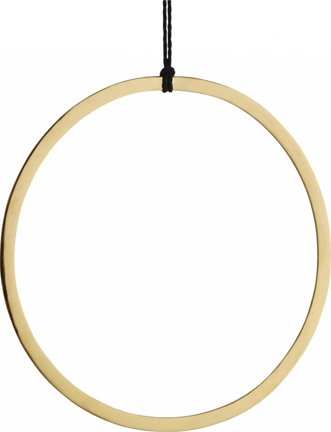 MADAM STOLTZ Závěsný kruh na dekorování Gold 28 cm, zlatá barva, kov